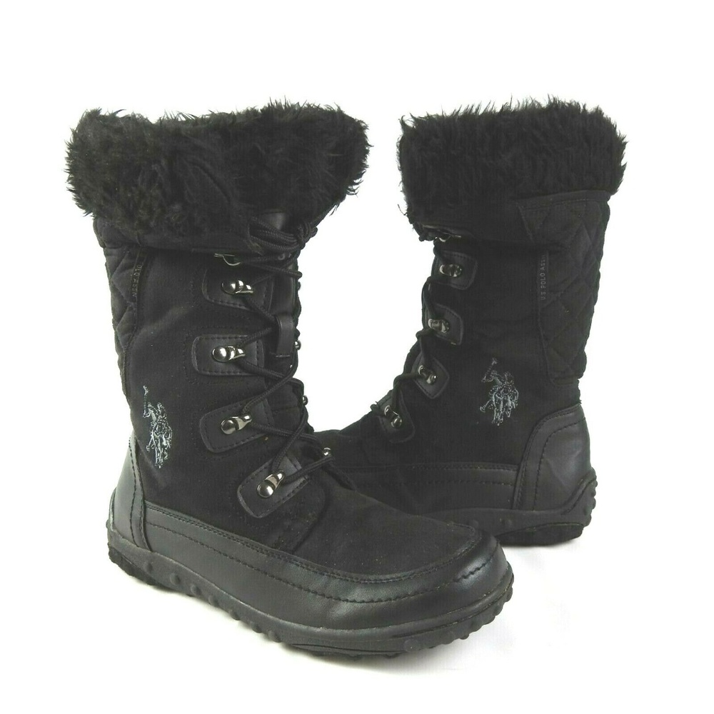 U.S. Polo Assn. Abbey Black Snow Boots